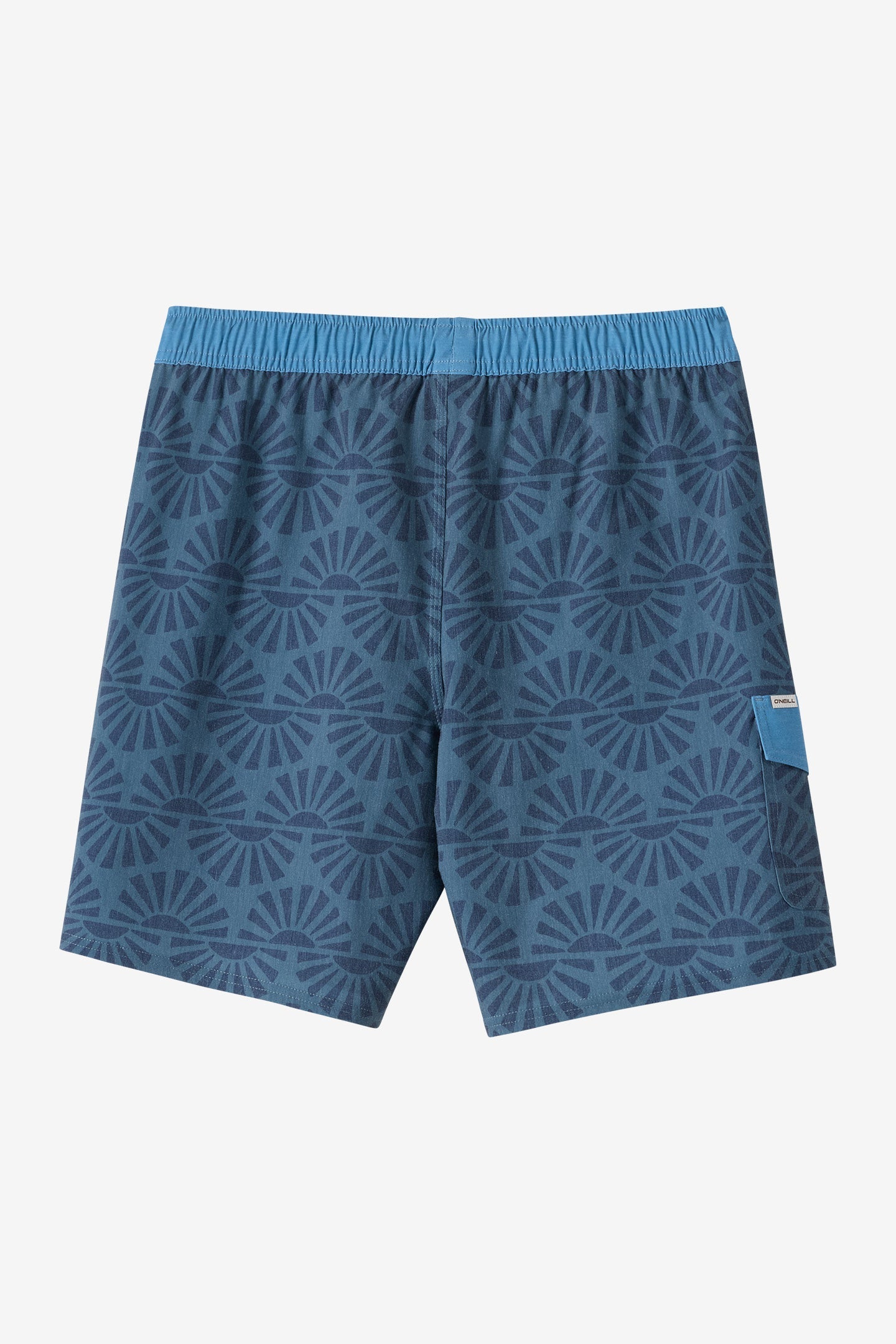 Hermosa Retro Elastic Waist 17" Swim Trunks