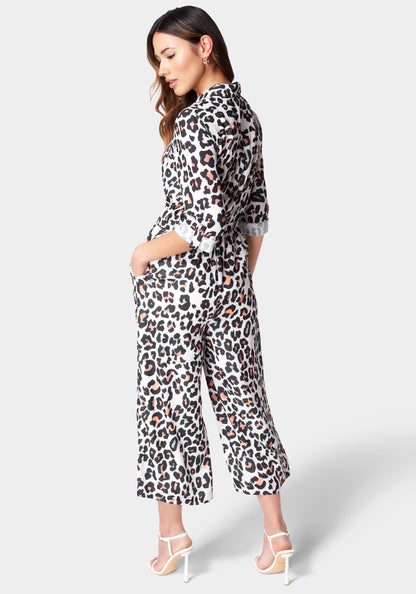 Utility Pocket Culotte Jumpsuit