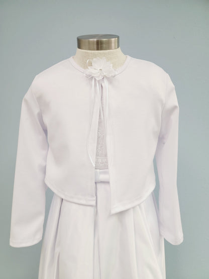 Girls White Cardigan