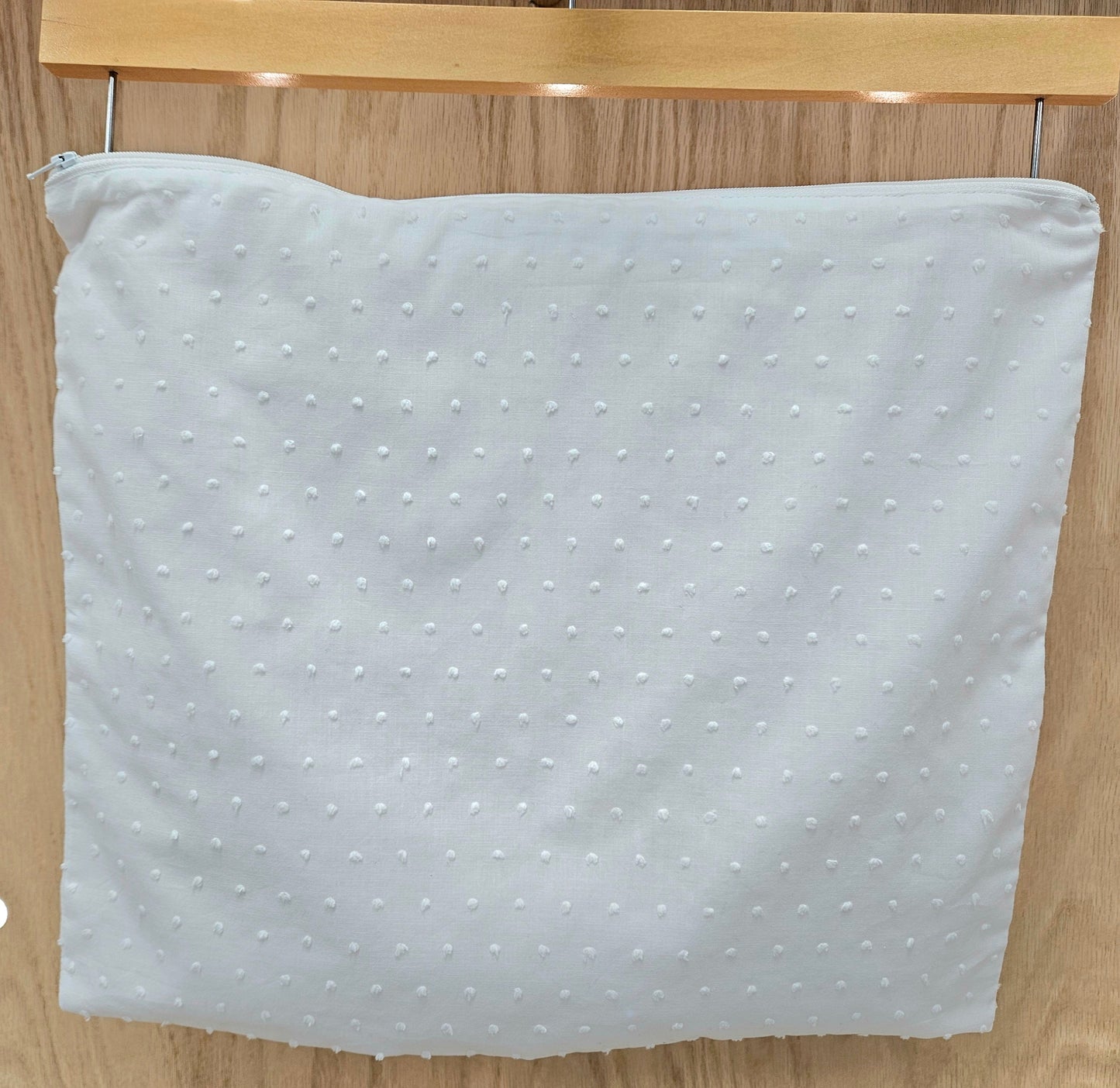 Cotton Dot Zipper Envelope + Customized Embroidery
