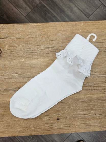 Fancy Eyelet Socks