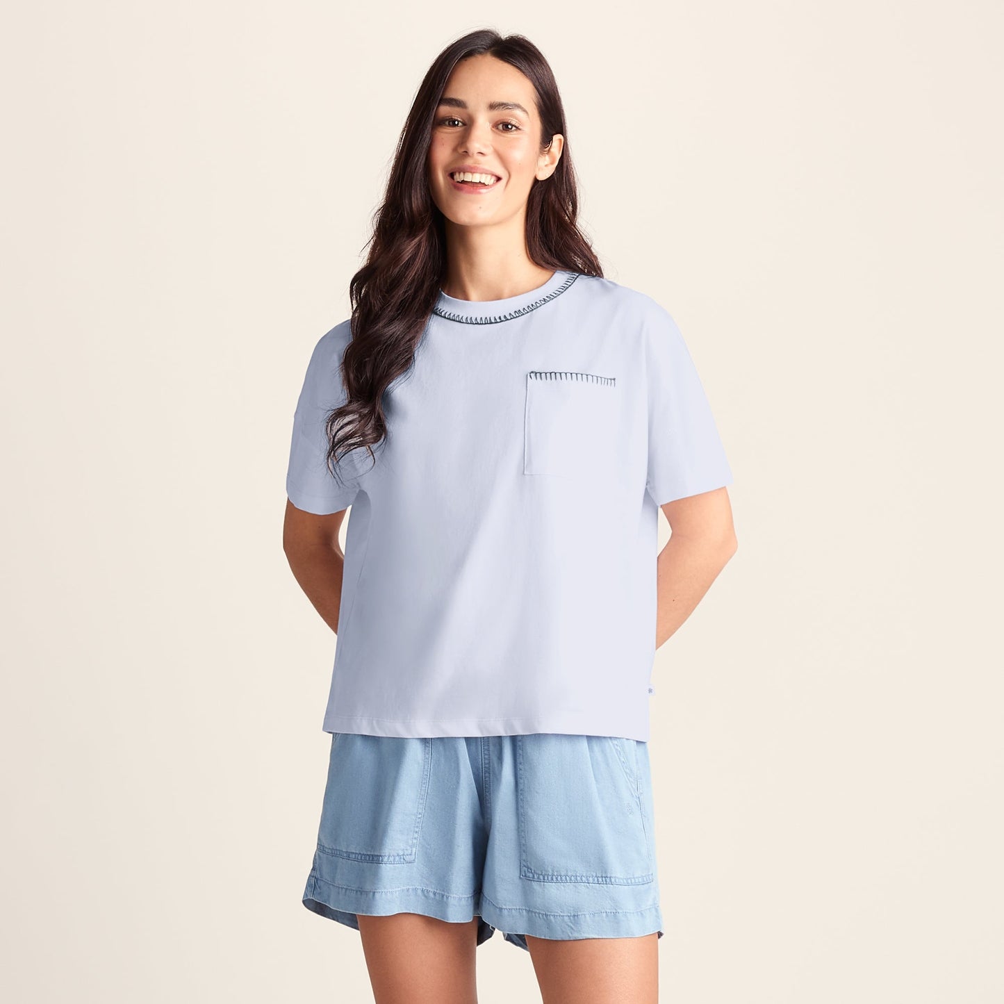 Laurie Womens 100% Cotton Supersoft Boxy Fit T-Shirt - Optic White