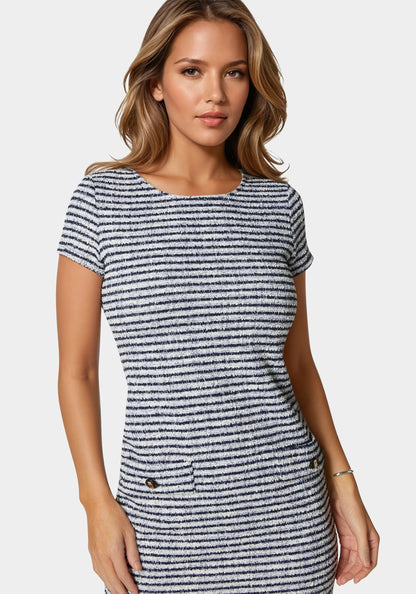 Tweed T Shirt Dress
