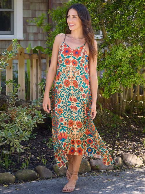 Katrina Midi Slip Dress - Santa Fe Floral