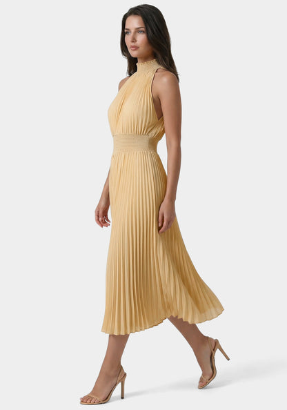 Sleeveless Pleated Dress