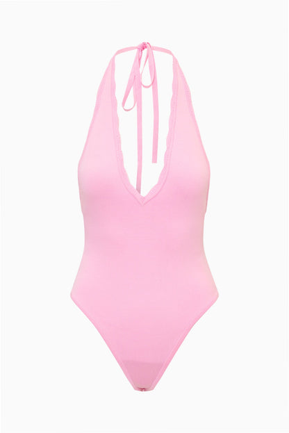 Berta Plunge Neck Bodysuit