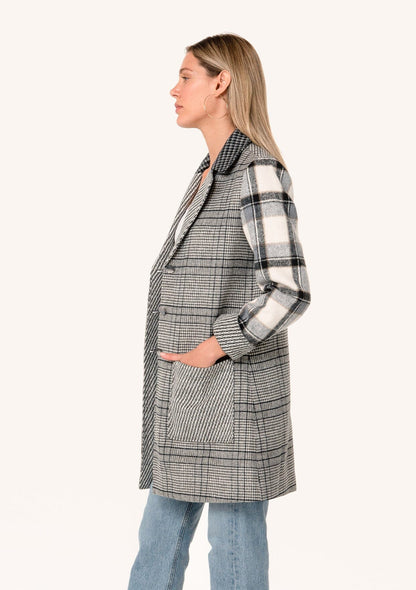 Darby Patchwork Plaid Coat
