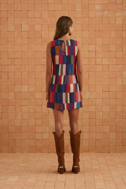 Binnie Mini Dress In Forget Me Not