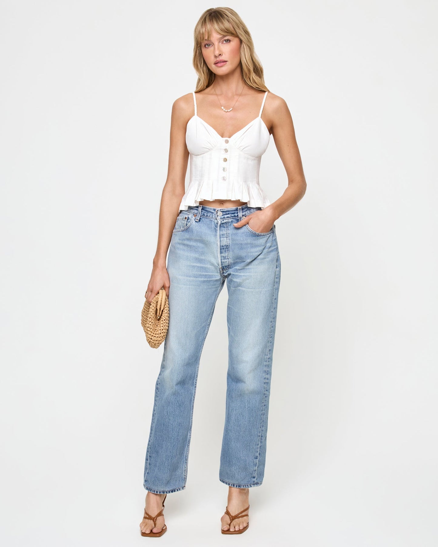 Clover Top - White