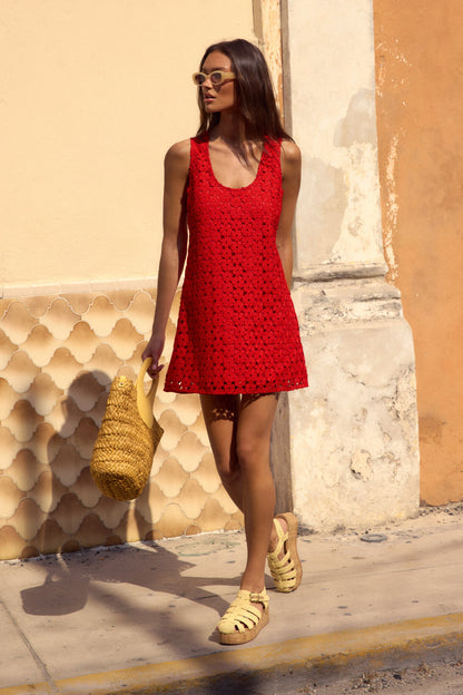 Courtney Mini Dress In Poppy Flower