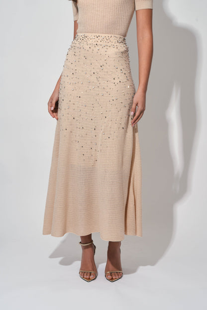 Knitted Beaded Skirt