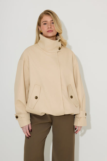 Oversized Cotton Mix Jacket