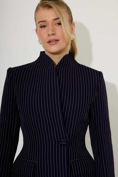 Tailored Pinstripe Blazer