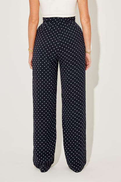 Polka Dot Wide Legs