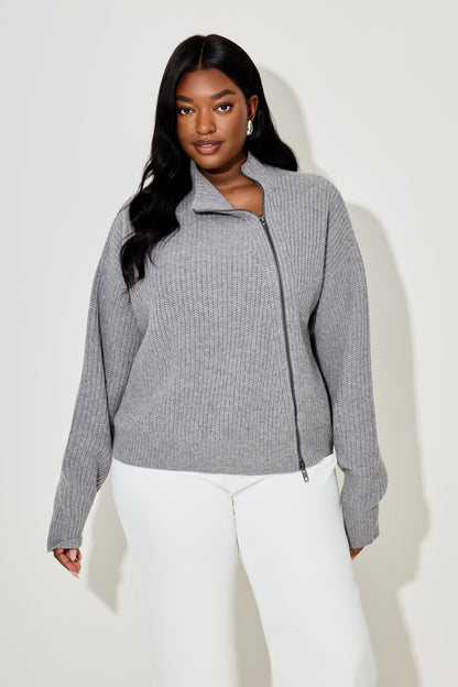 Wool Zip Jumper