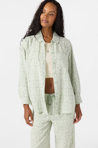 Leni Relaxed Geo Long Sleeve Top