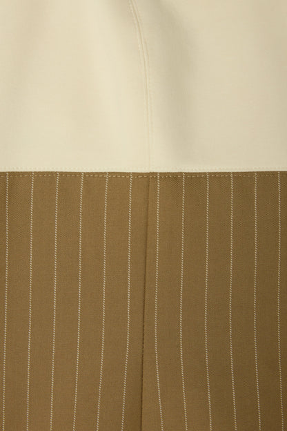Cotton Mix Pinstripe Mini Dress
