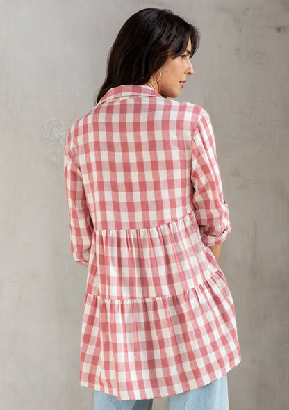 Jules Gingham Tiered Tunic