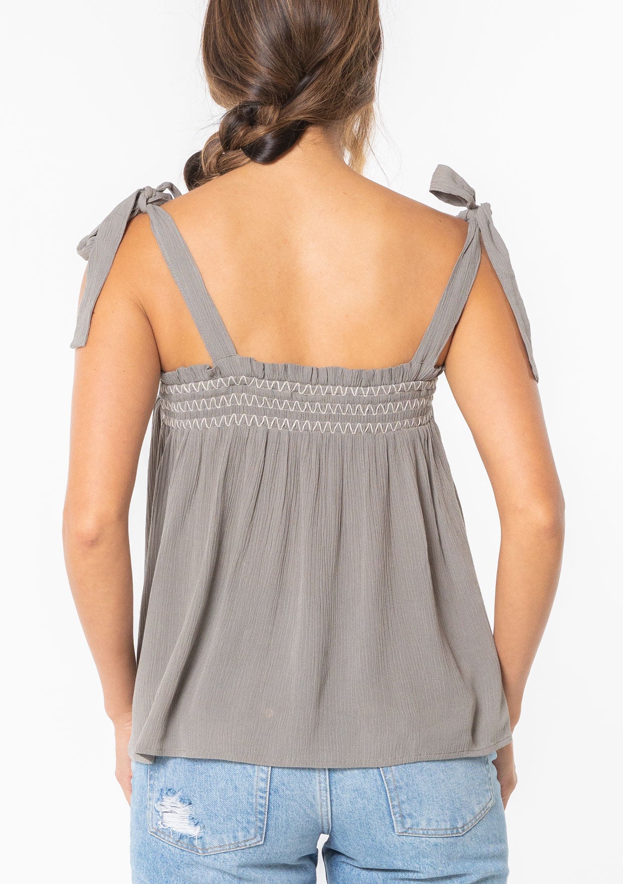 Nix Tie Shoulder Tank Top