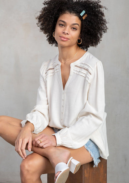 Pippa Linen Blend Blouse