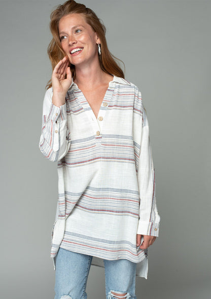 Take It Easy Henley Tunic