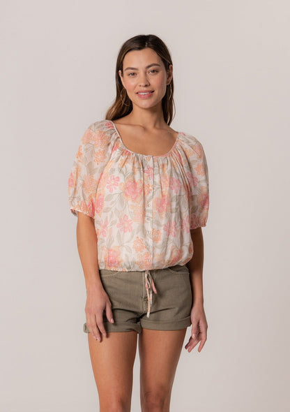 Teviot Puff Sleeve Blouse