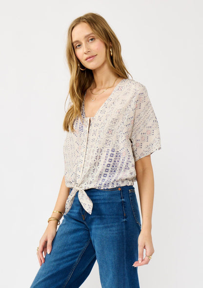 Lunara Tie Front Top