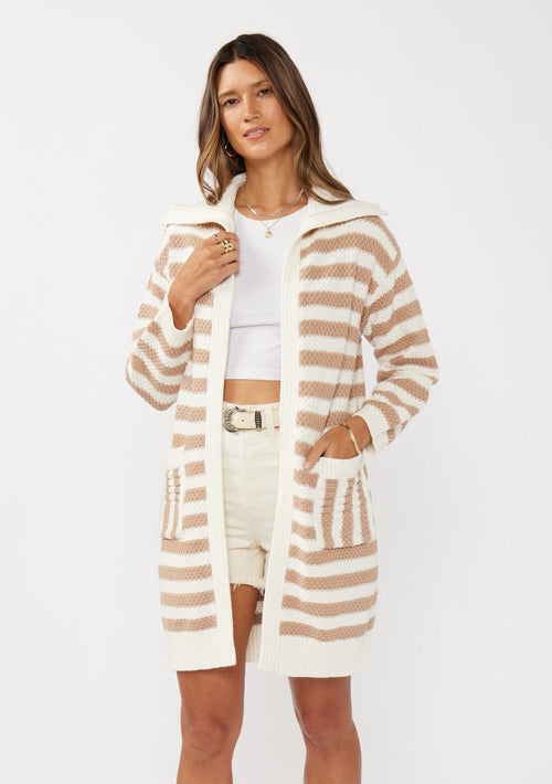 Coastal Striped Cardigan