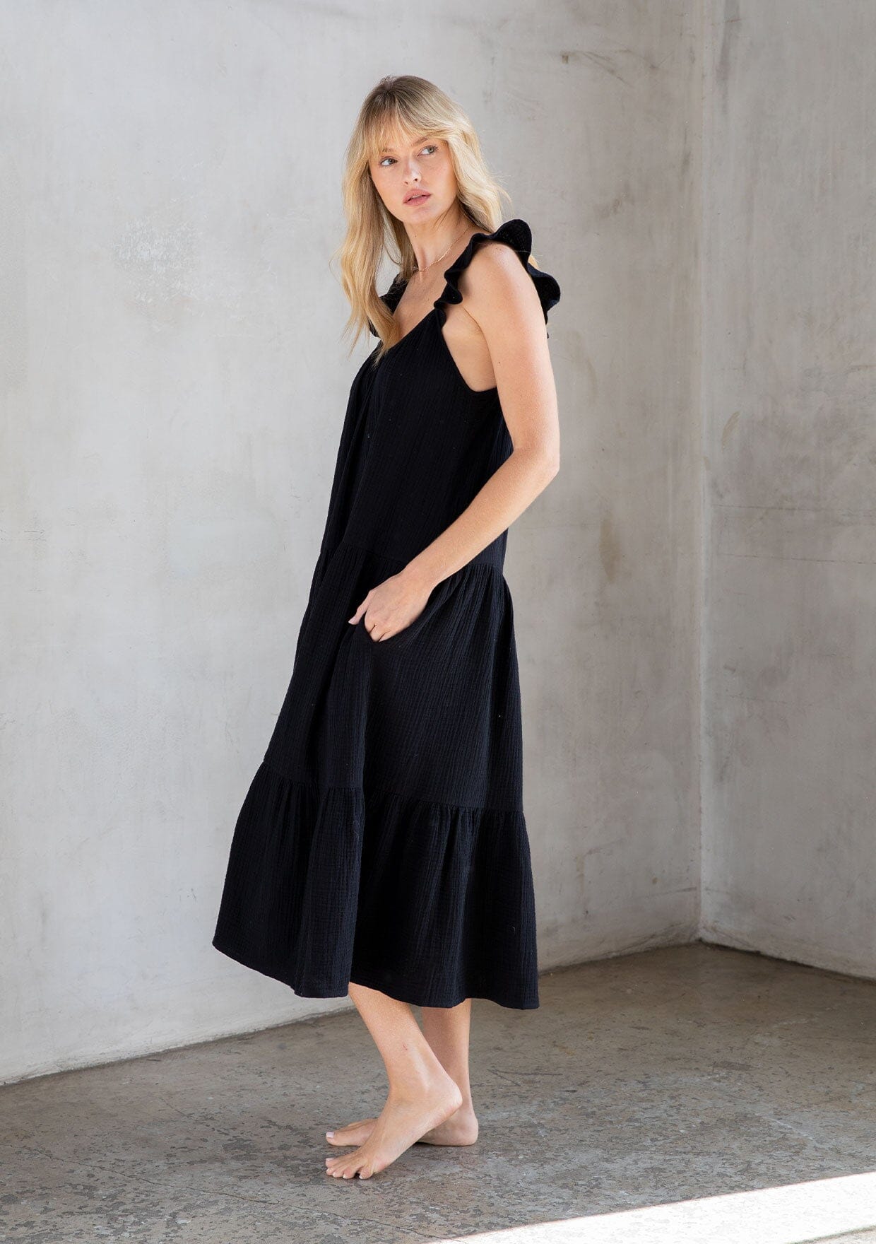 Love Always Ruffled Maxi Dress