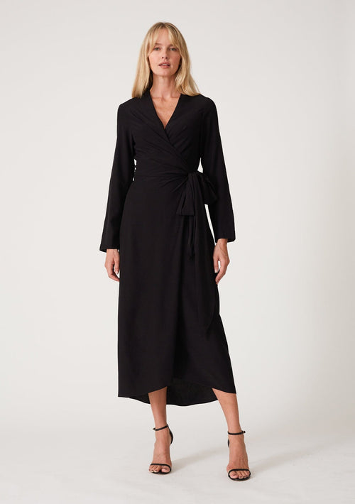Anais Midi Wrap Dress