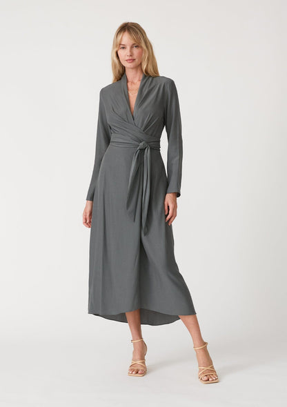 Anais Midi Wrap Dress