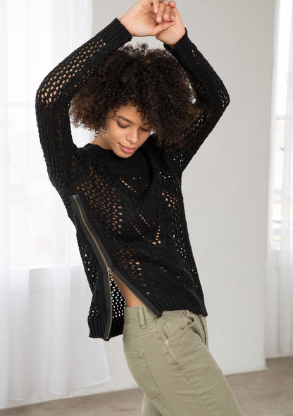 Monet Crochet Pullover