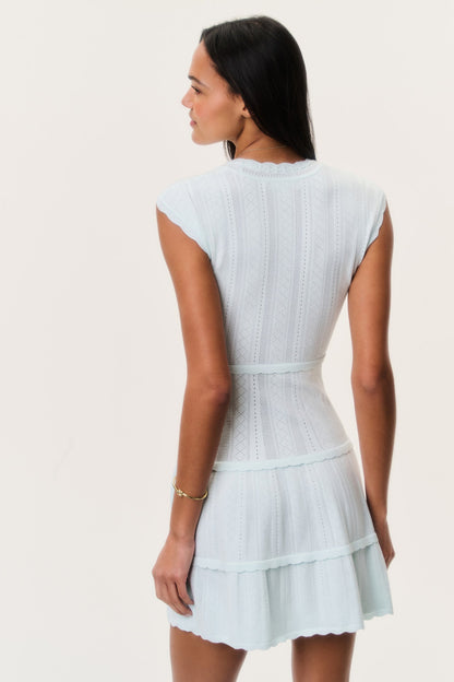 Laighton Stretch Pointelle Mini Dress - DUSTY LAGOON