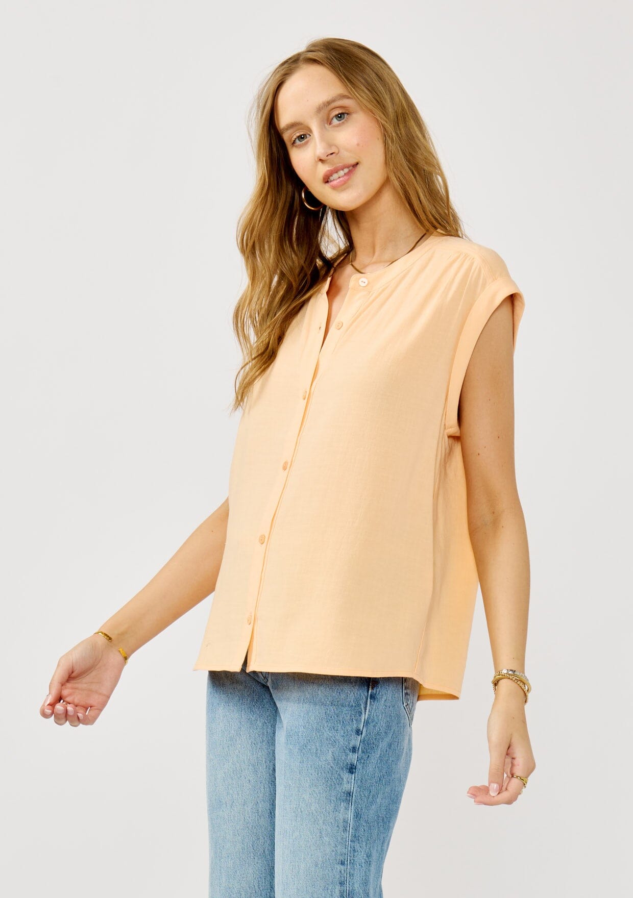 Dakota Button Front Top