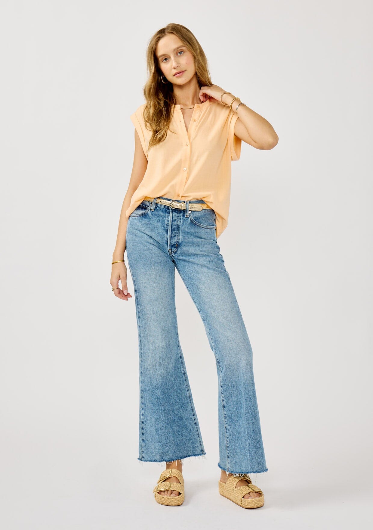 Dakota Button Front Top