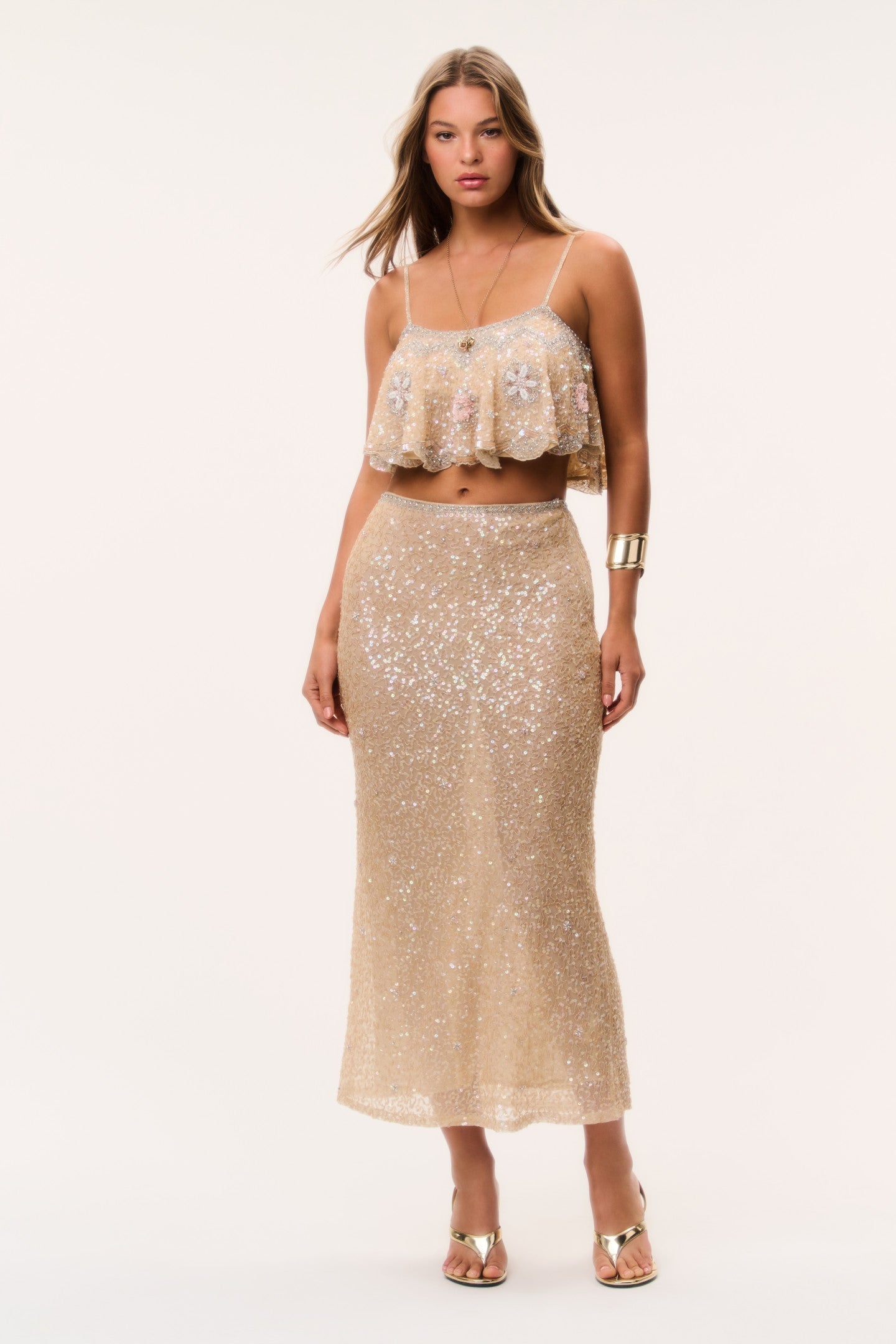 Lyndy Sequin Maxi Skirt