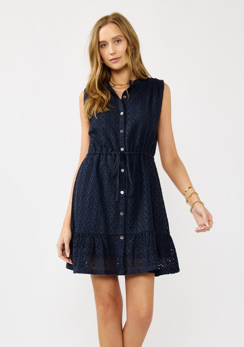 Jane Eyelet Mini Dress