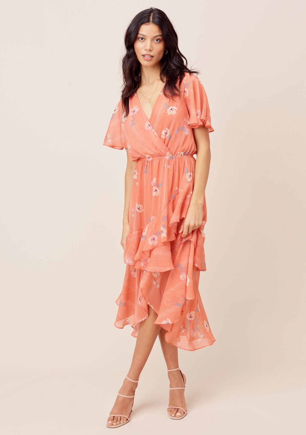 Miriam Floral Ruffled Dress