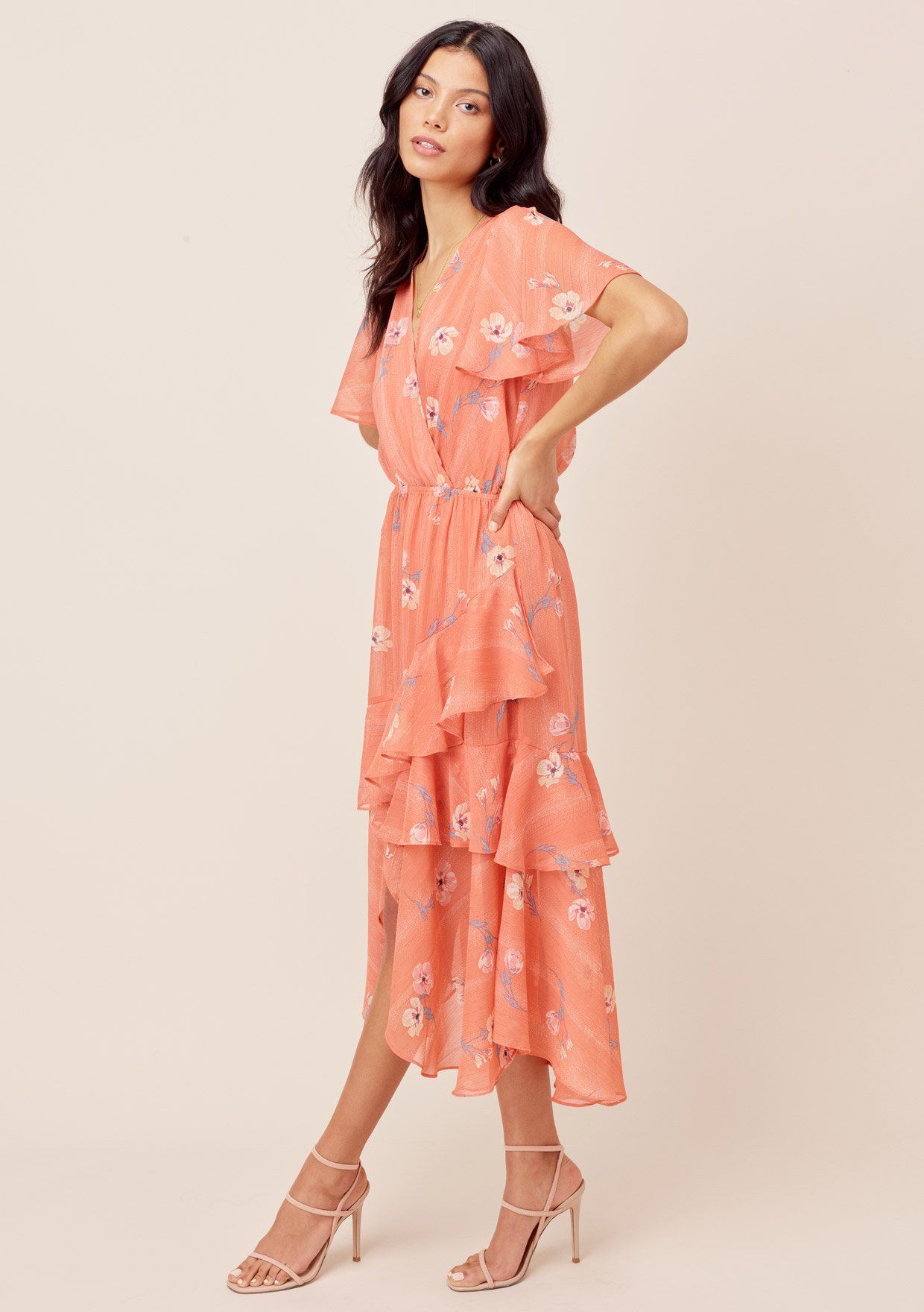 Miriam Floral Ruffled Dress