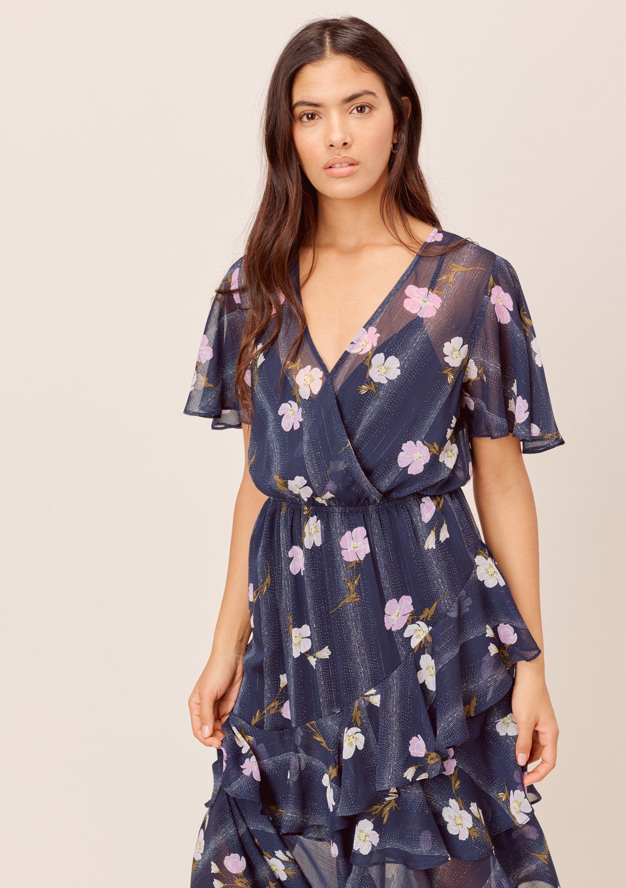 Miriam Floral Ruffled Dress