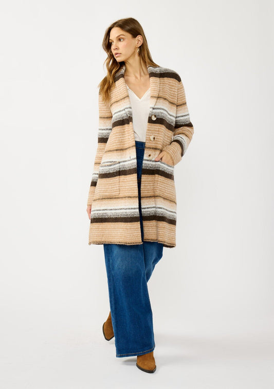 Tierra Striped Coatigan