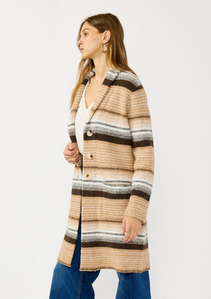 Tierra Striped Coatigan