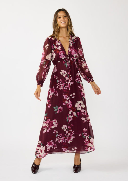 Ruby Blossom Maxi Dress