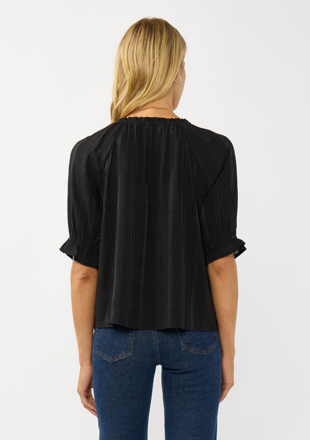 Thalia Plaid Top