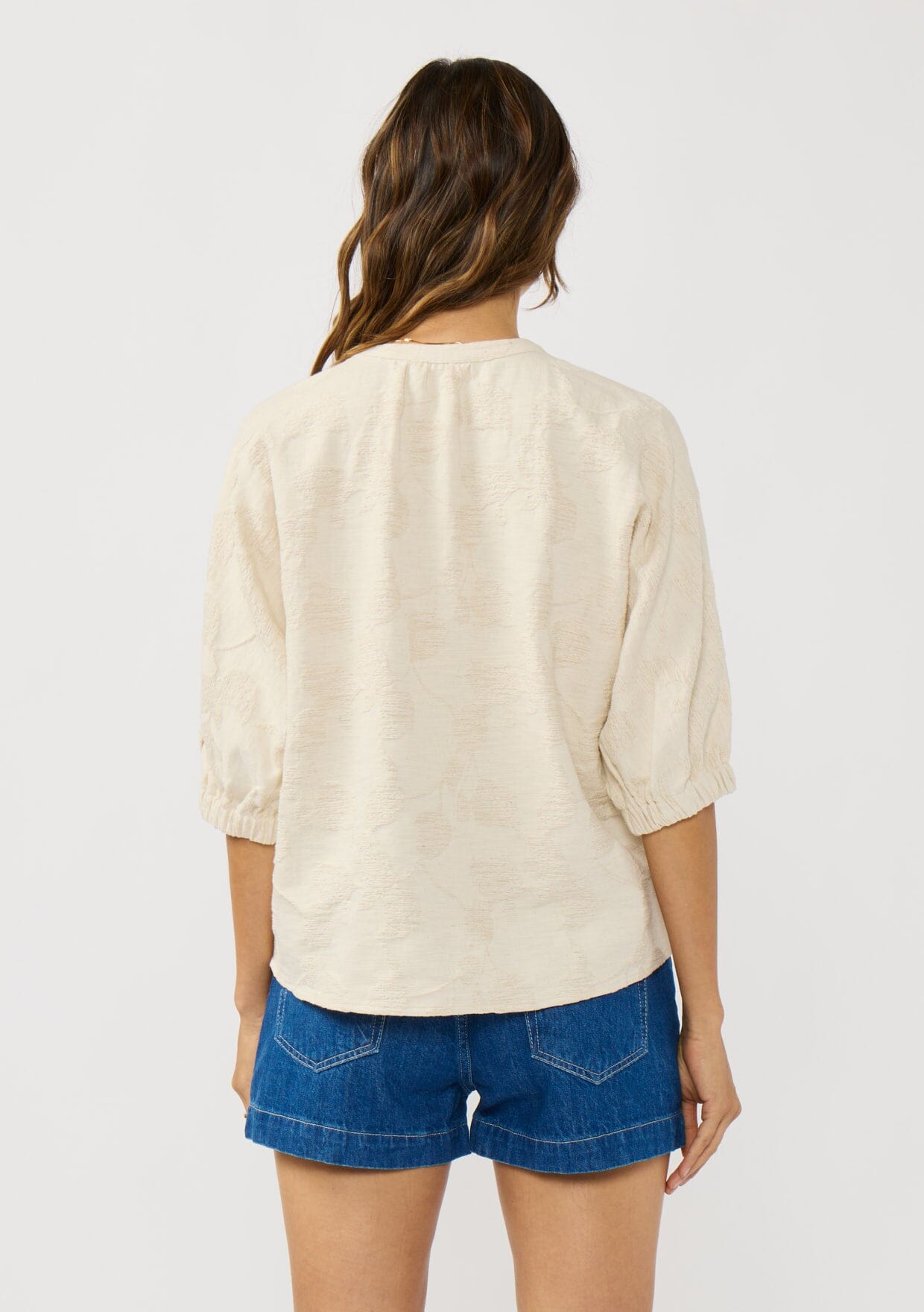 Stevie Button Front Top