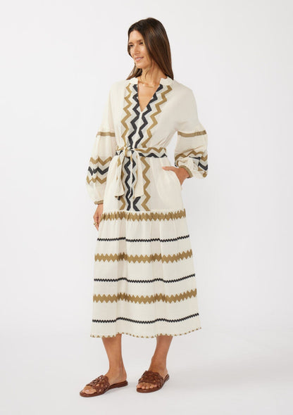 Mona Jacquard Maxi Dress