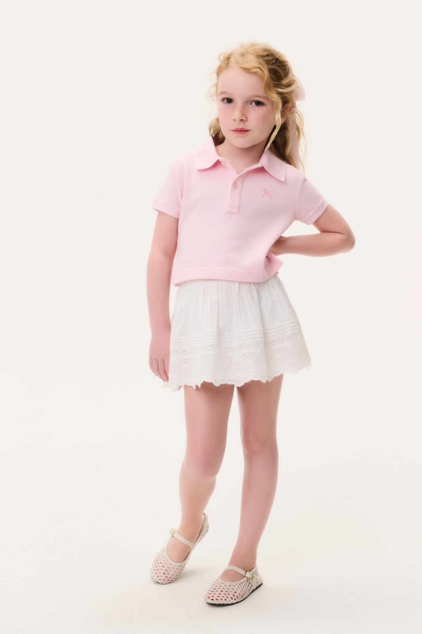 Little Girls Mini Sani Skirt - OPTIC WHITE
