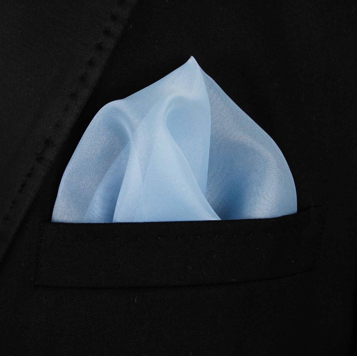 Pocket Square | Light blue organza #6