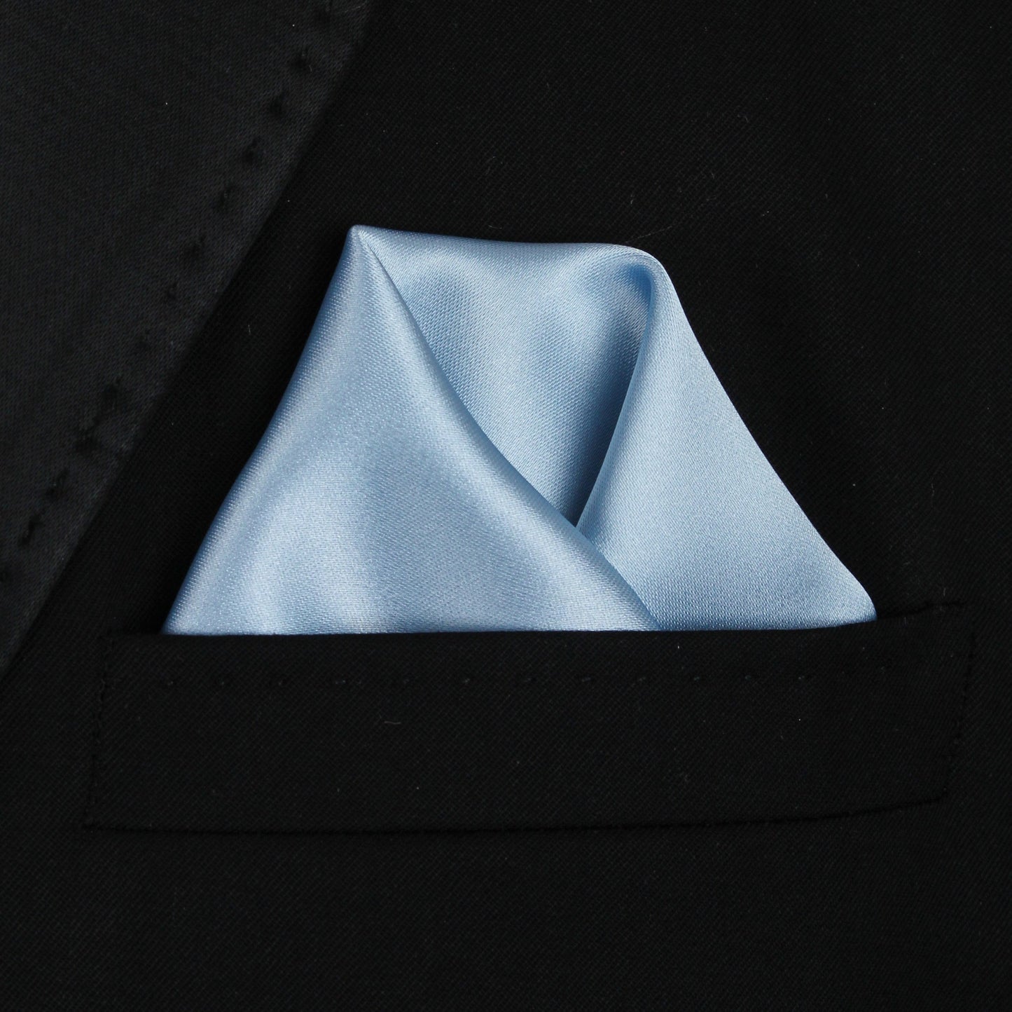 Pocket Square | Light Blue Soft Satin #100