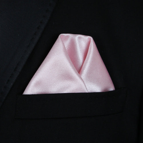 Pocket Square | Pink Thick Satin #92